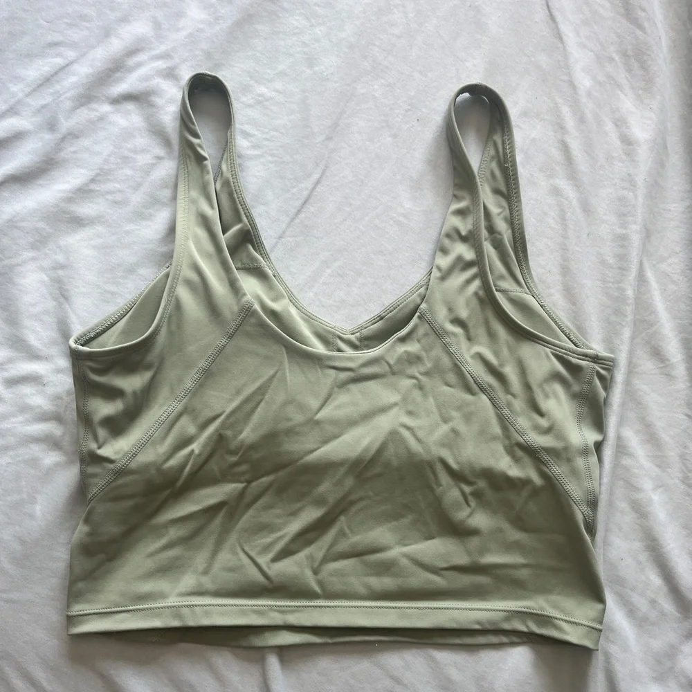 Sage Green Crop Top - Picture 2 of 2